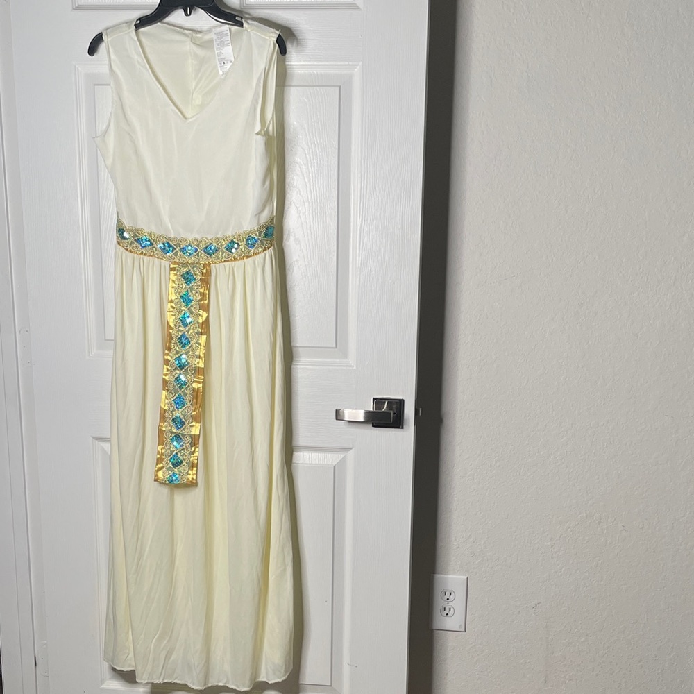 Cleopatra Belted Tank Maxi Dress Halloween Costume
